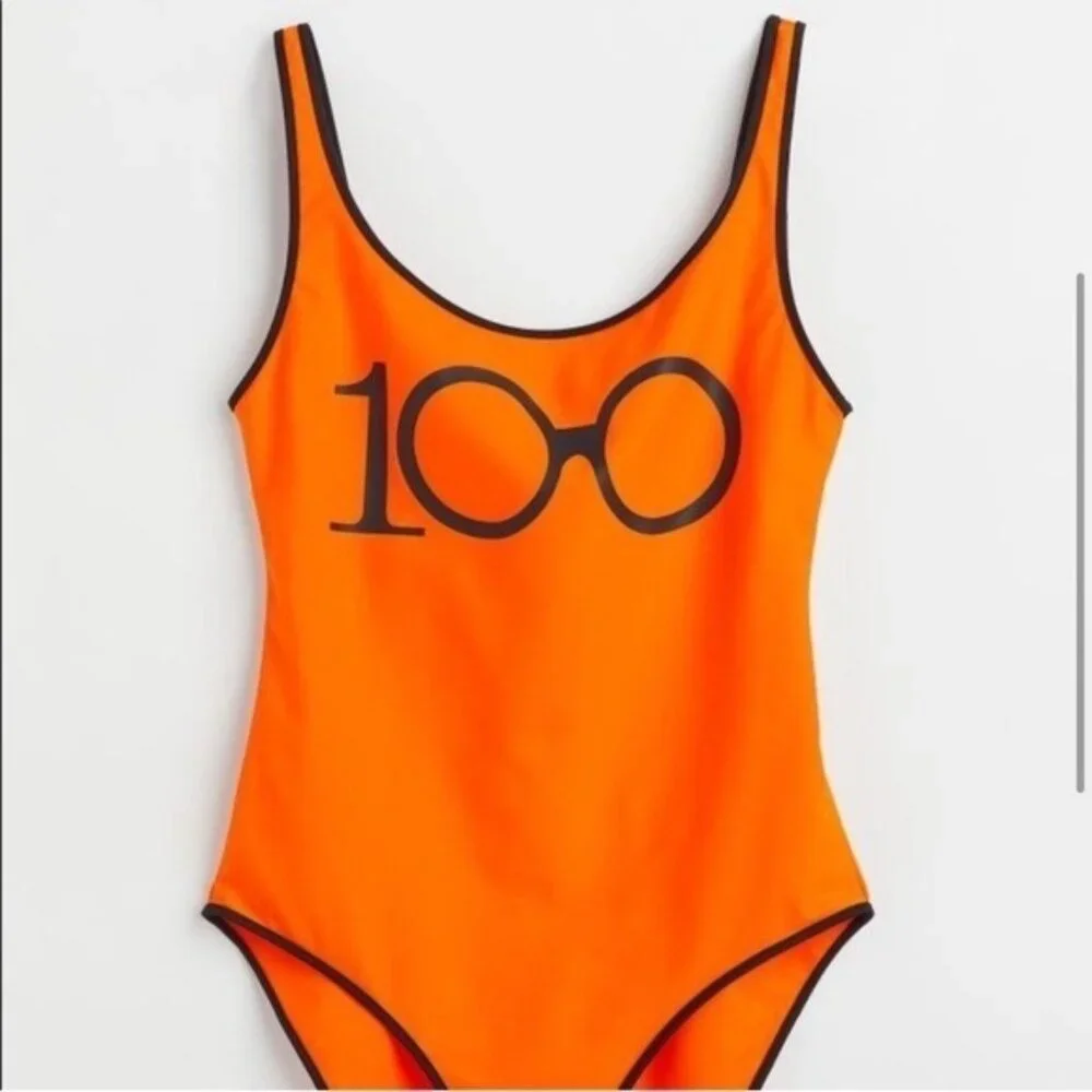 Iris Apfel × H&M Printed One-Piece Swimsuit – Bold Graphic, New With Tags - Picture 1 of 12